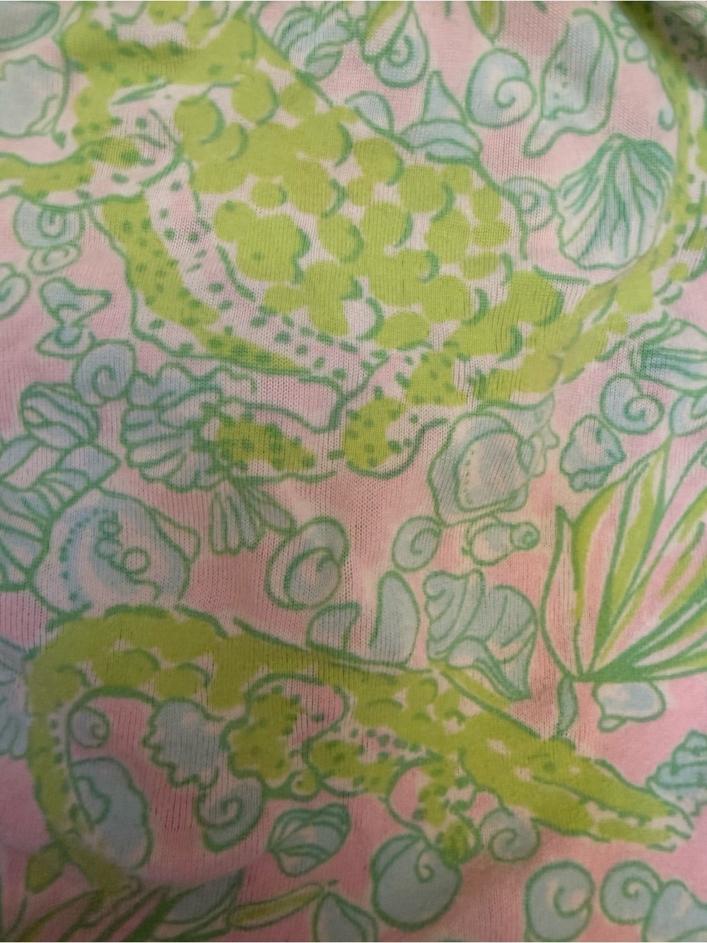 Lilly Pulitzer Girls Two-Piece Swimsuit Chomp Chomp Alligator Graphic Size 7 Vin
